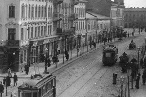 Трамваї на вулиці Городоцькій. 1910-ті рр